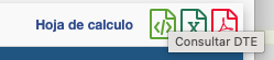Exportación en EXCEL del listado de DTE emitidos desde SAT.