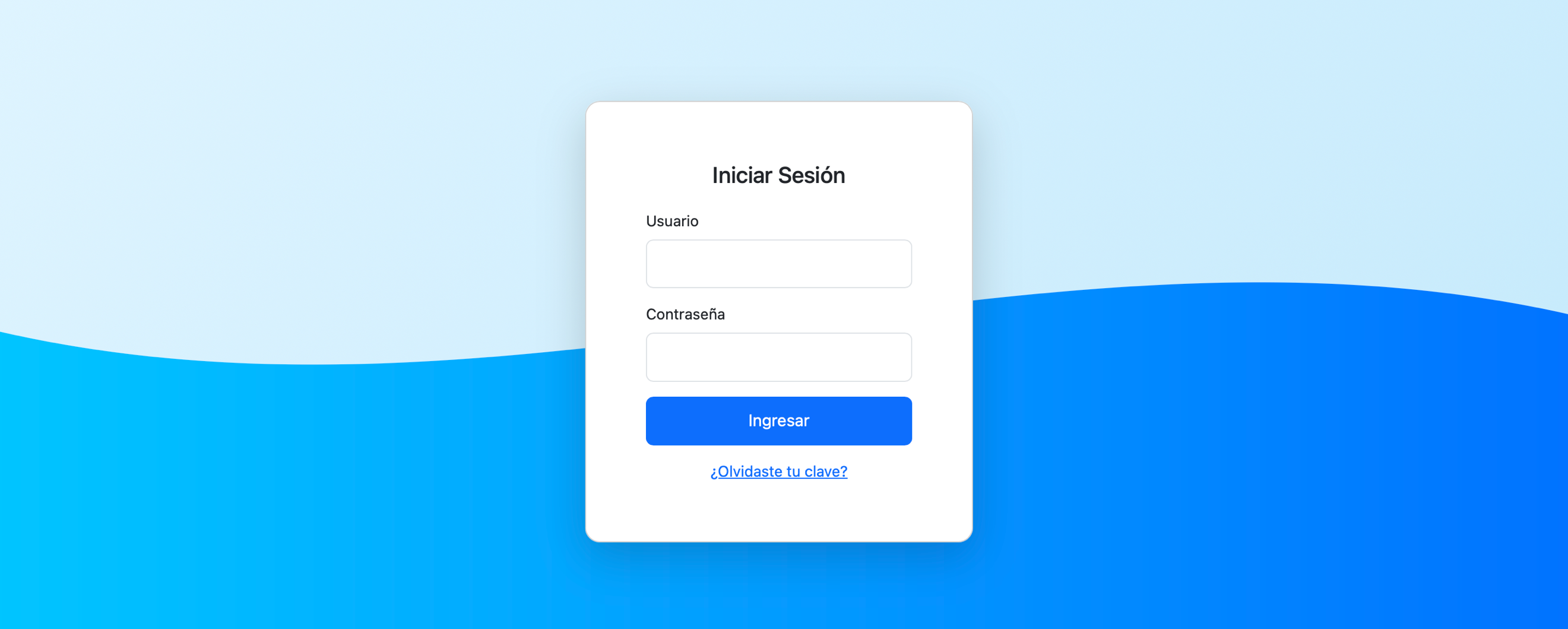 Formulario de acceso