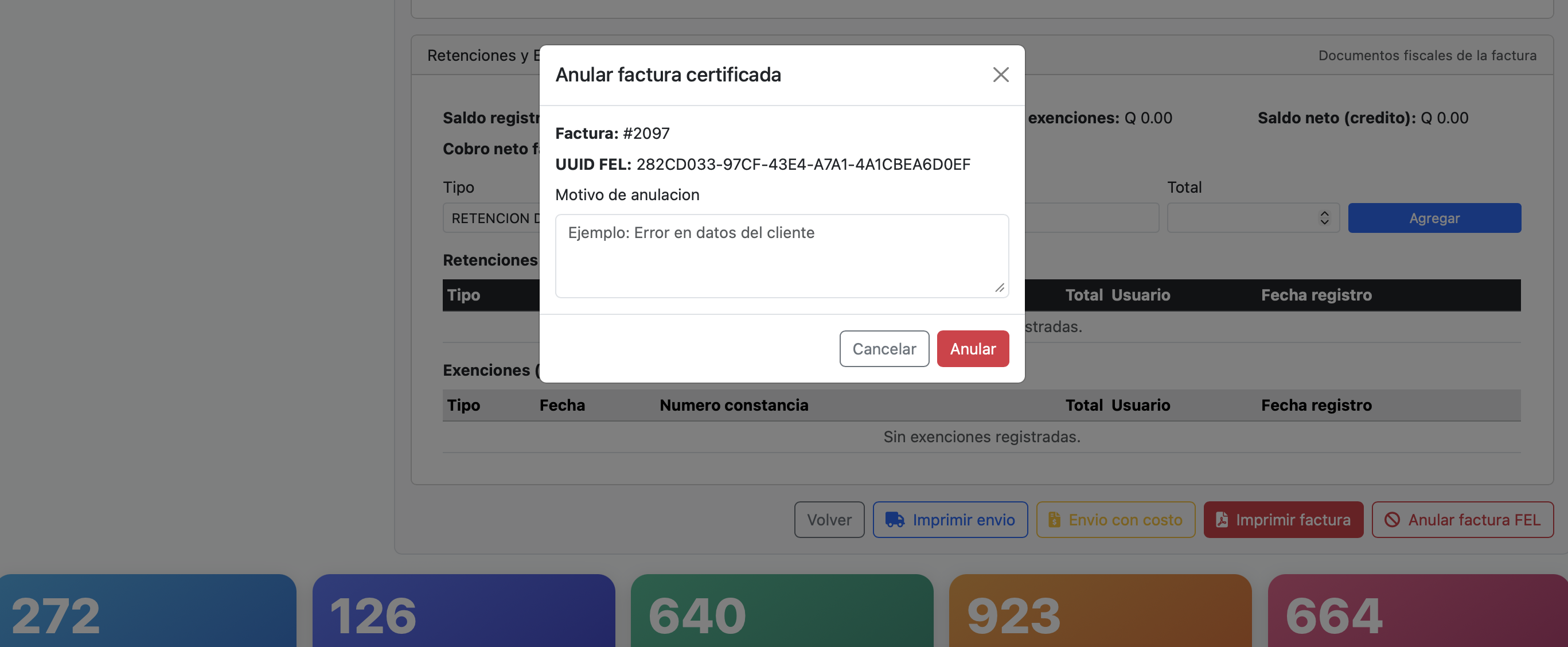 Proceso de anulación